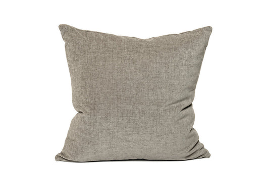 Cushion cover grey chenille 26 x 26"