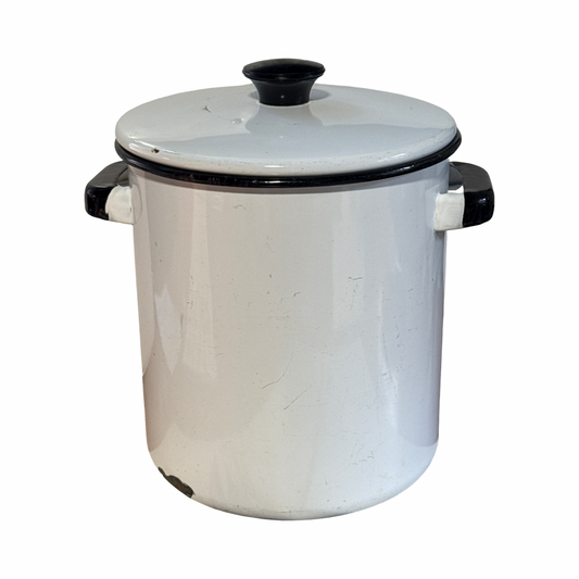 Vintage Enamel Stockpot w/insert