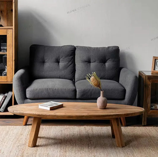 Reclaimed Pine Oval Coffee Table