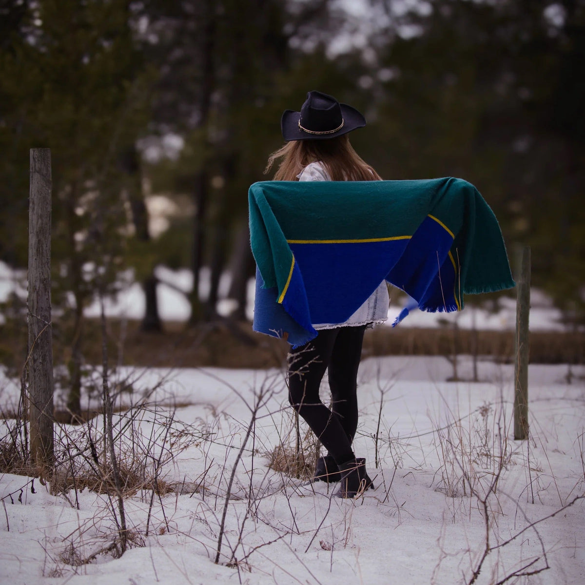 Art Deco Fusion Alpaca Blanket Scarf