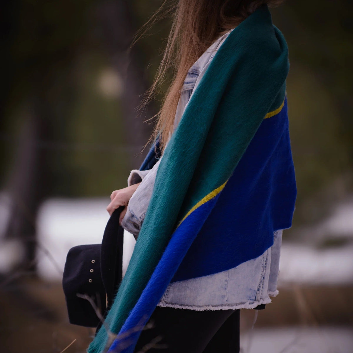 Art Deco Fusion Alpaca Blanket Scarf