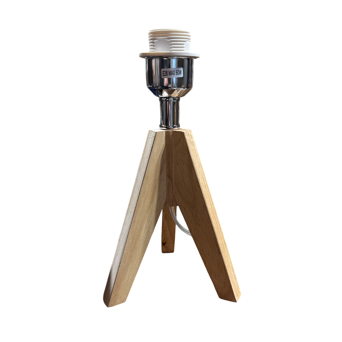 Wood Tripod Lamp