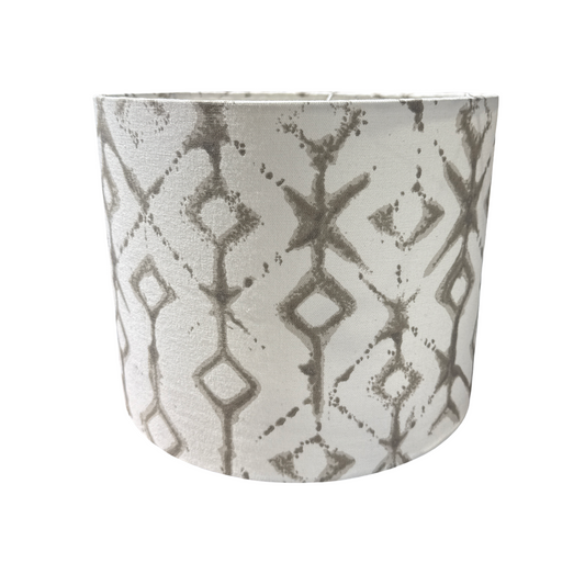 Boho Grey Cotton Lampshade 30x24cm