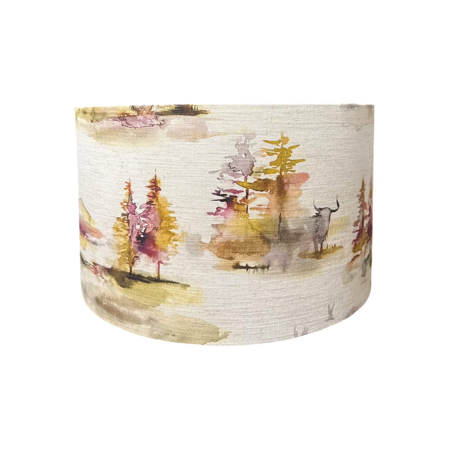 Caledonian Forest Linen/Cotton Lampshade 43x26cm