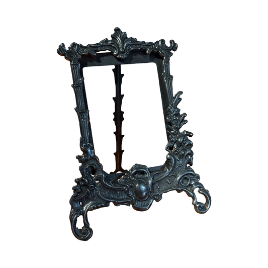 Antique Ornate pewter Picture Frame