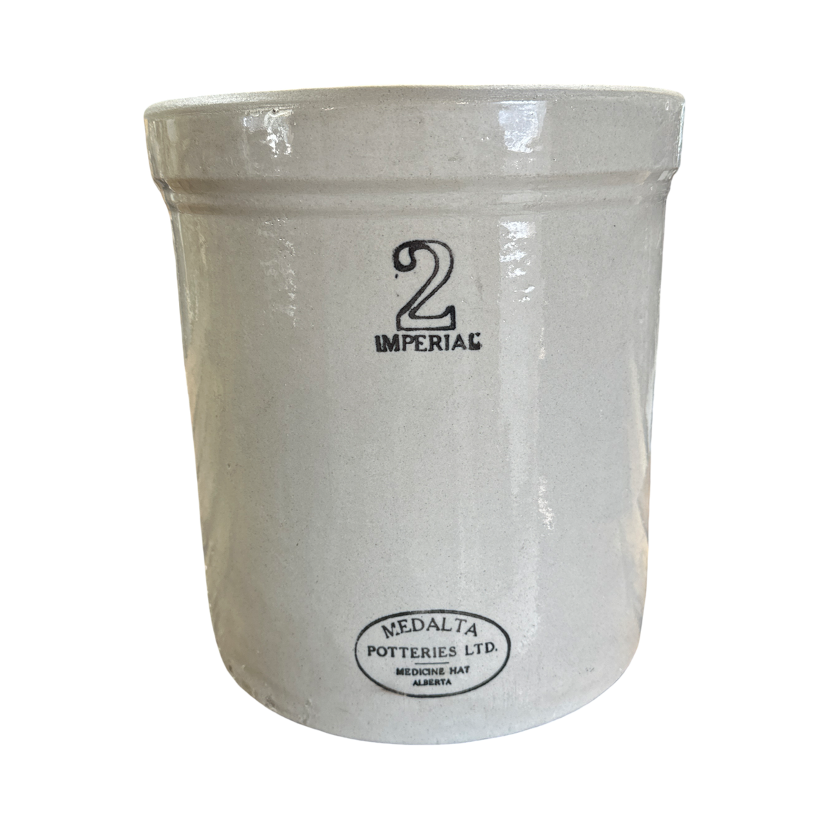 Vintage 2 gal Medalta Crock