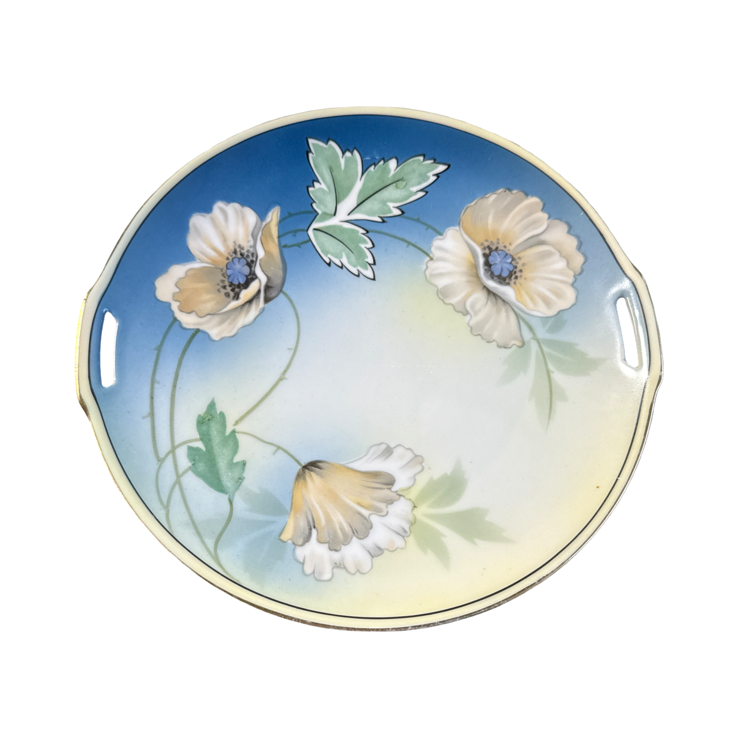 Vintage RS Germany Handled Porcelain Plate