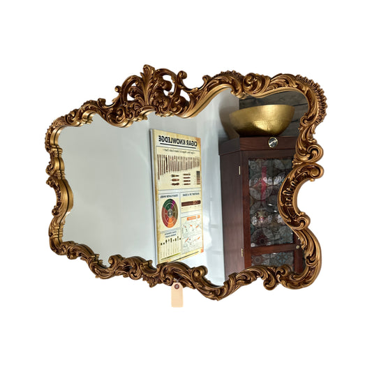 Vintage Ornate Gold Mirror 38x26"