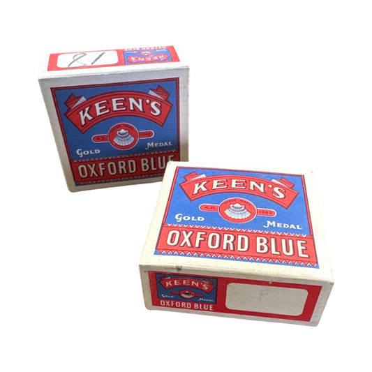 Vintage Keen's Oxford Blue Cubes