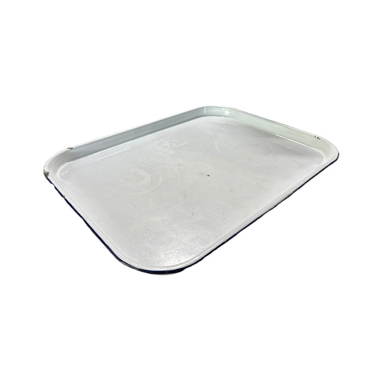 Vintage large enamel tray