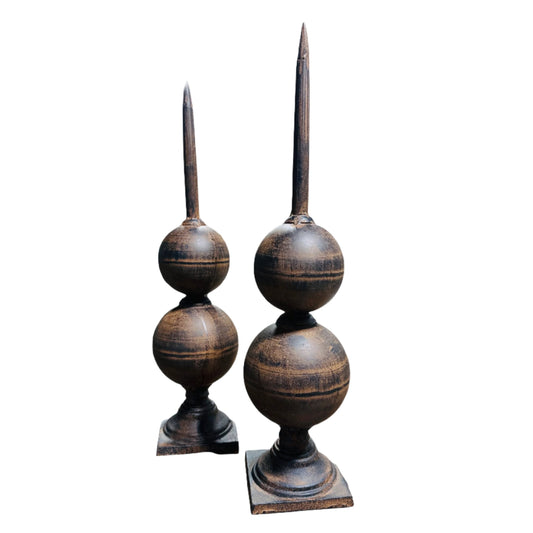 Metal finial 23"