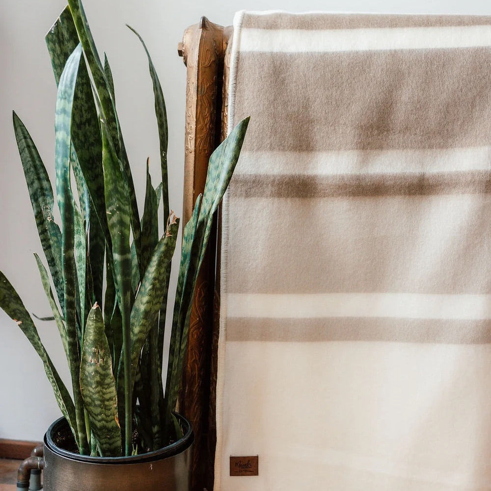 Oat Milk Alpaca Throw Blanket