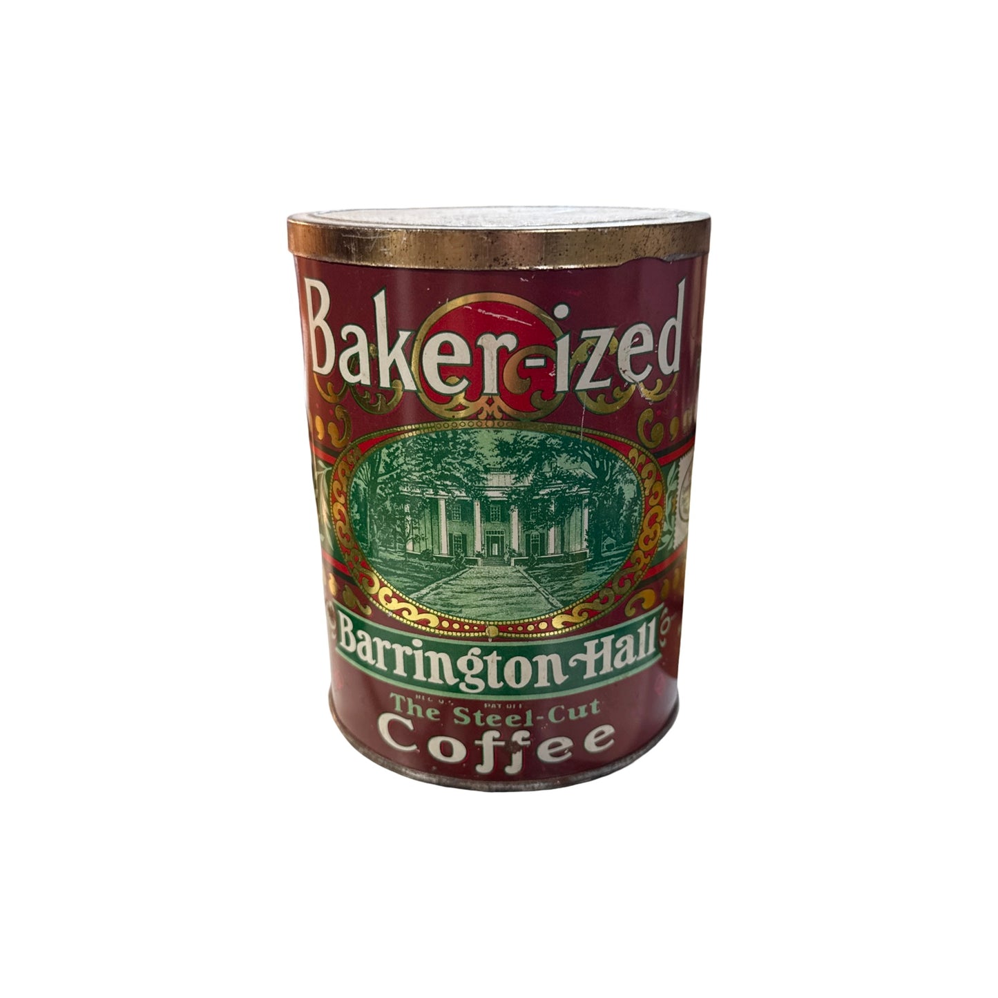 Vintage Barrington Hall Coffee Tin 1lb