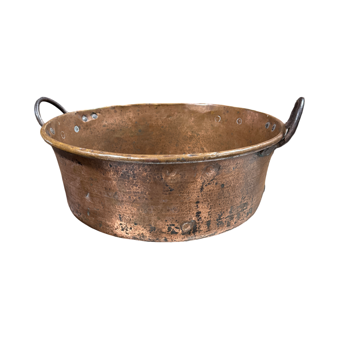 Antique Copper Farmhouse Cauldron 19"