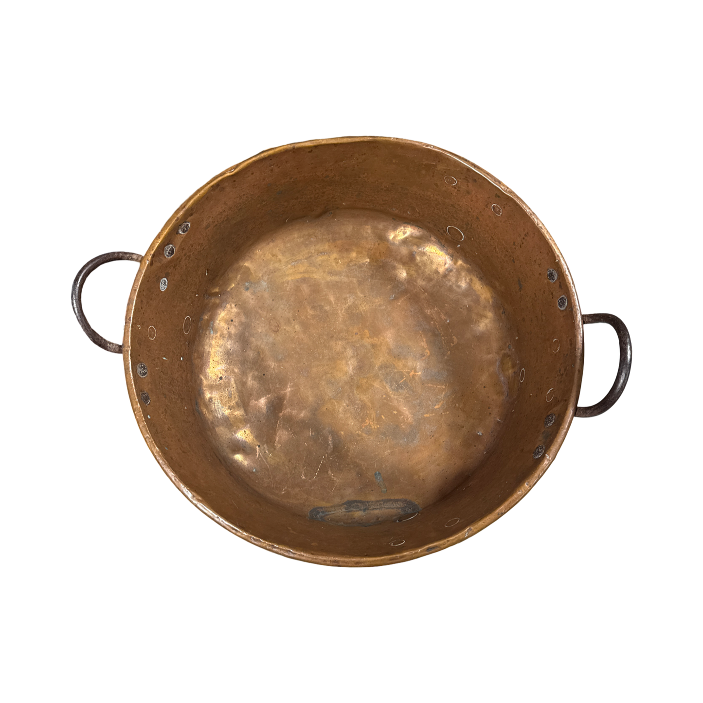 Antique Copper Farmhouse Cauldron 19"