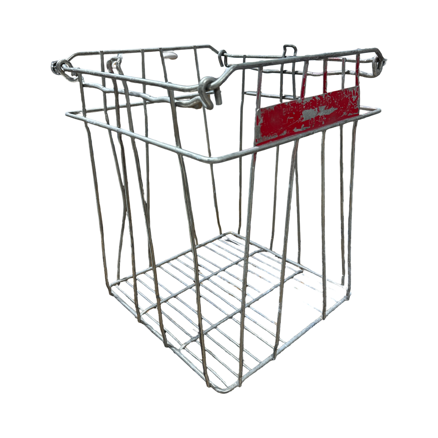 Vintage metal egg crate