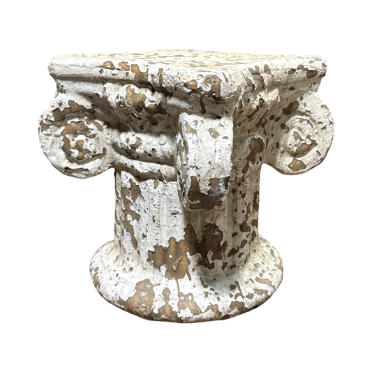 Vintage cement candle stand