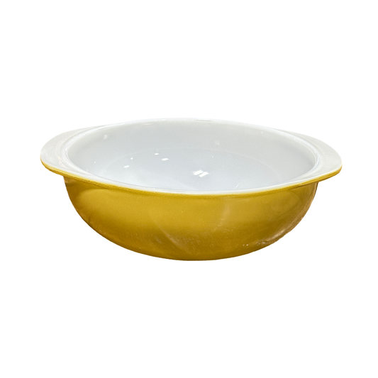 Vintage Pyrex 024 Yellow Casserole Dish