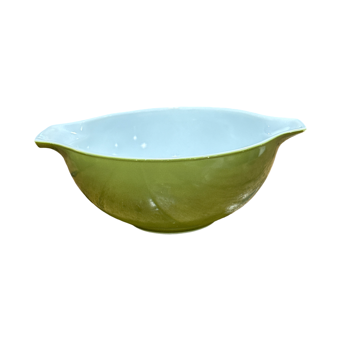 Vintage Pyrex 443 Green Cinderella Bowl