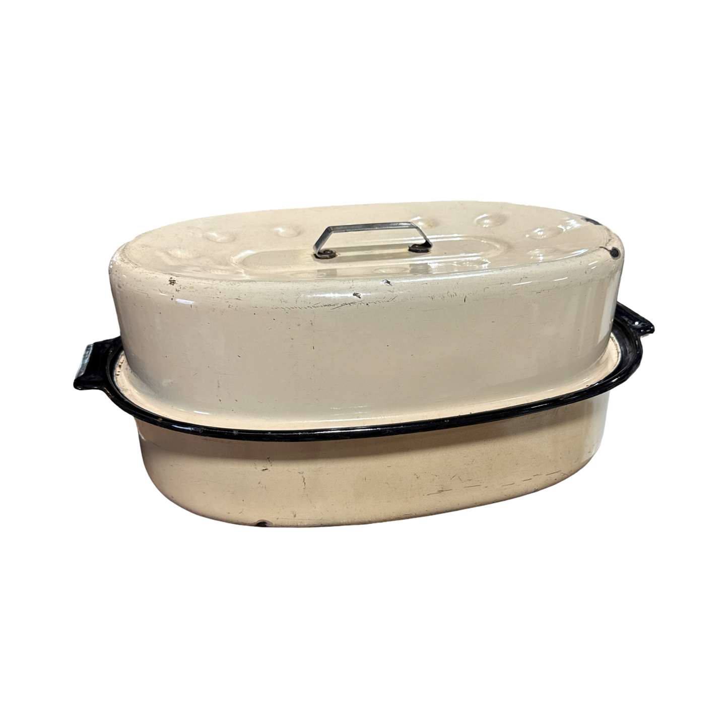 Vintage Large Enamel Roaster