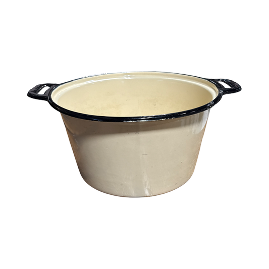 Vintage Enamel Tan Pot w/no lid