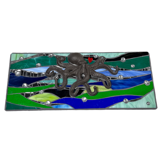 Octopus Fused Glass