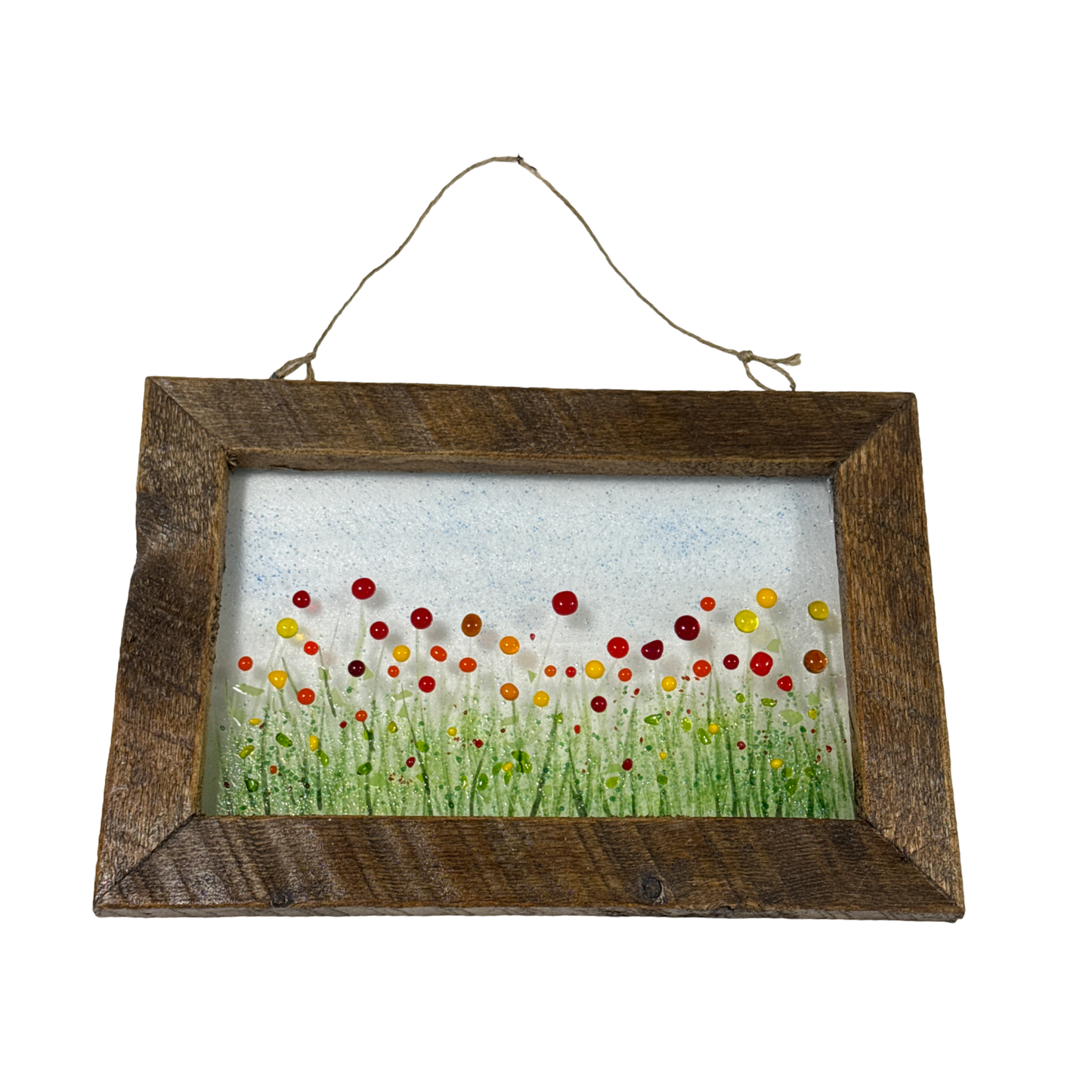 Fused Glass Flower Frames 12x8"