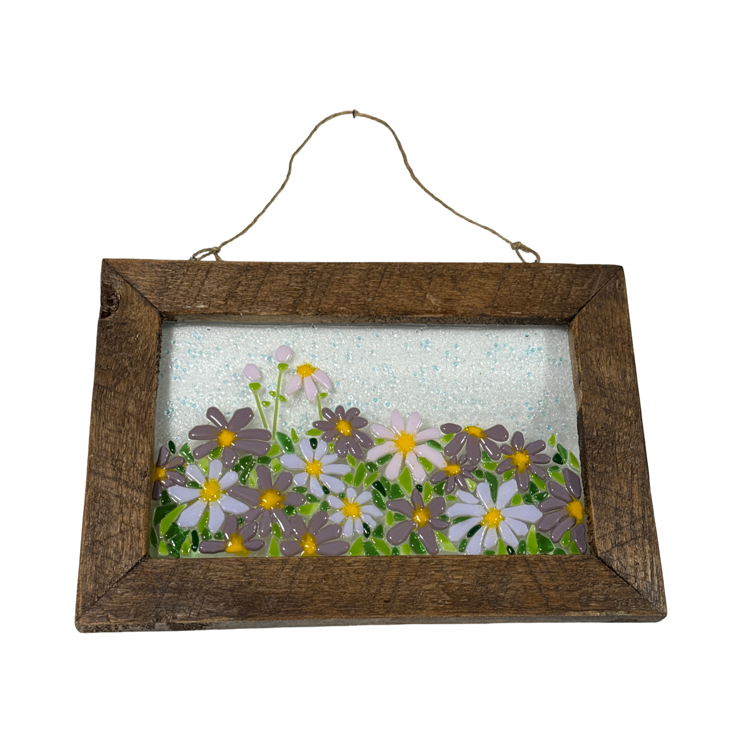 Fused Glass Flower Frames 12x8"