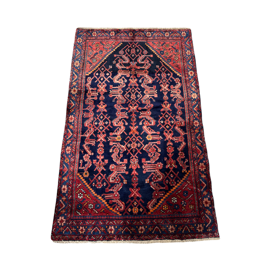 Vintage Hamadan Wool Rug 77x48"