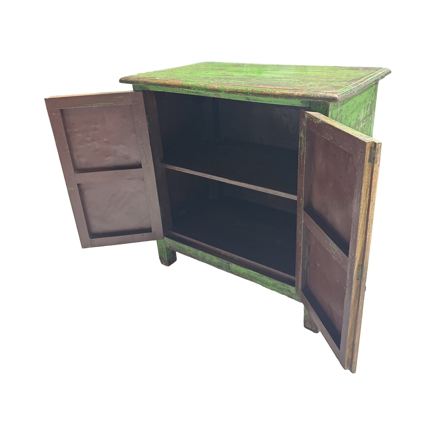 Teak wood cabinet green