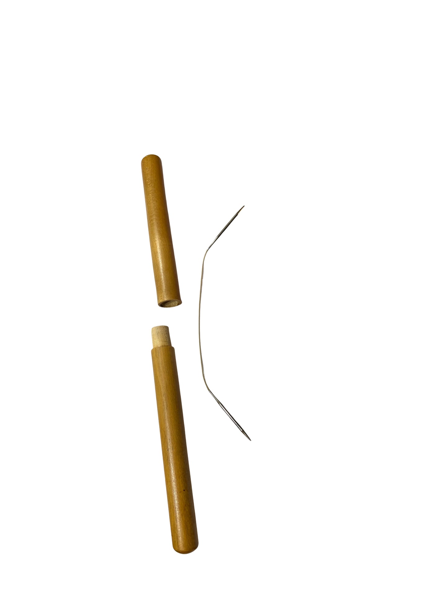 circular knitting needle and container