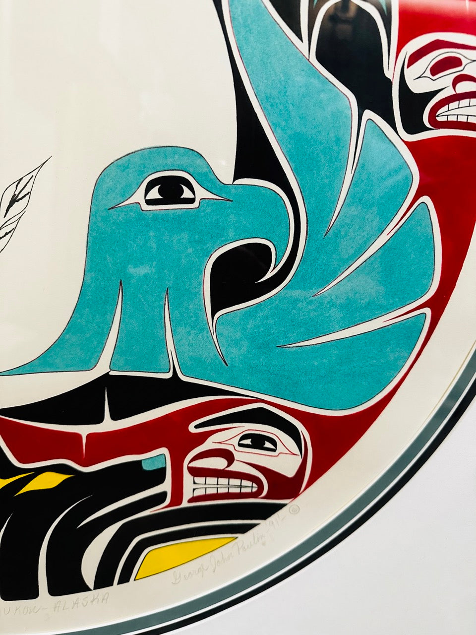 Original 1991 George John Poulin "Warrior Peoples Yukon Alaska"