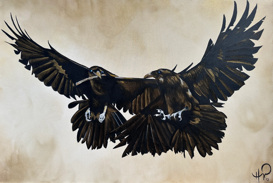 Huginn and Muninn 30x40"