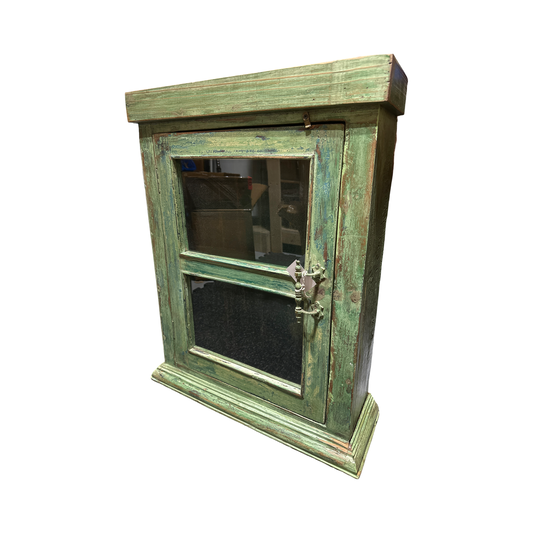 Vintage Wood Wall Cabinet A