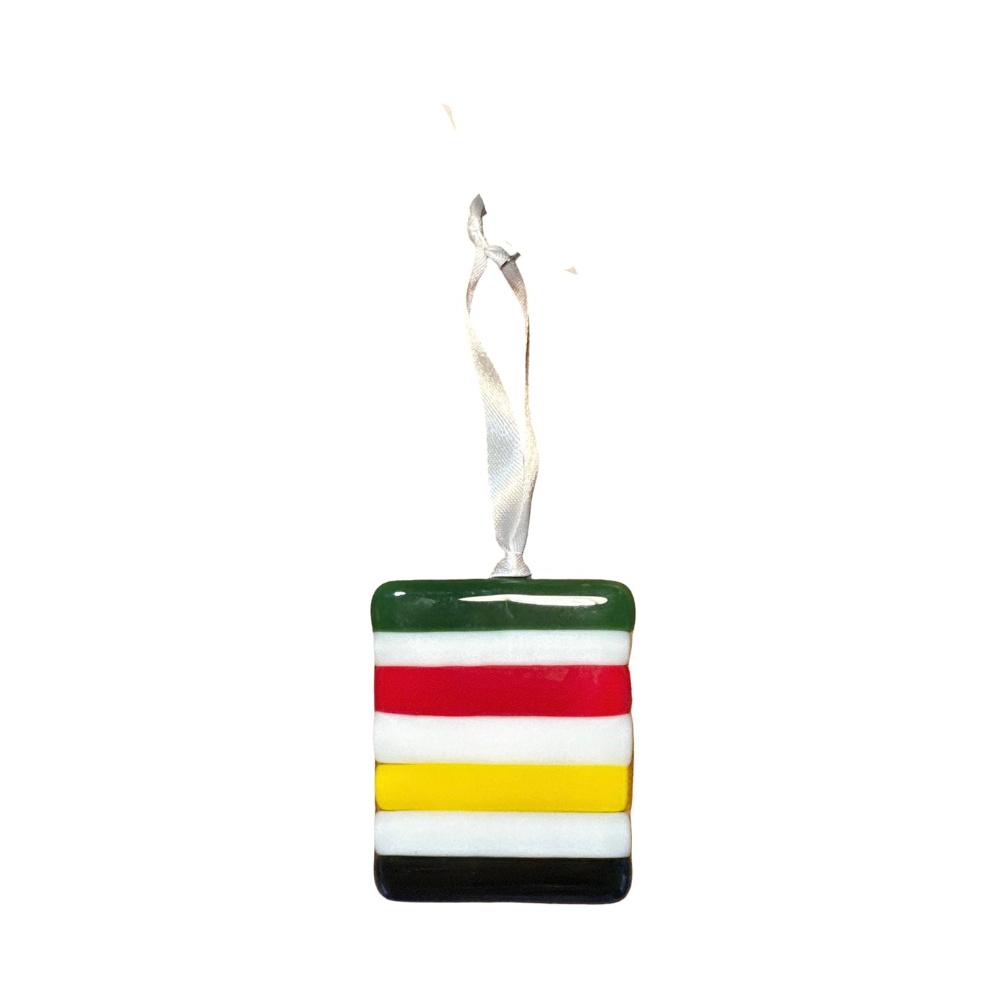 Fused Glass Hudson Bay Ornament