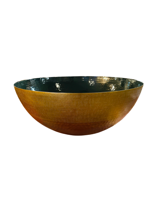 Hammered Helios statement bowl