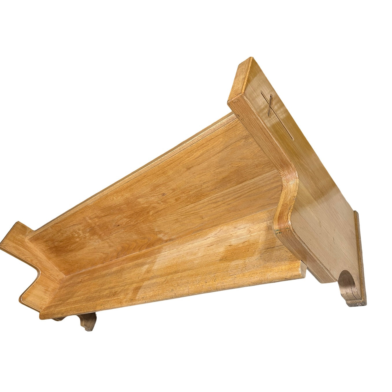 Vintage Oak Church Pew 7'