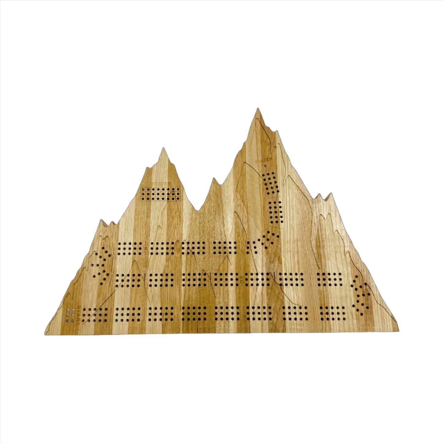 Mountain range crib board