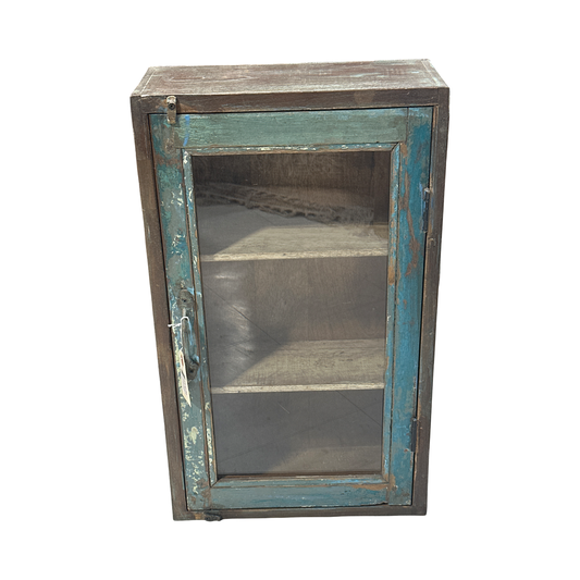 Vintage Wood Wall Cabinet D