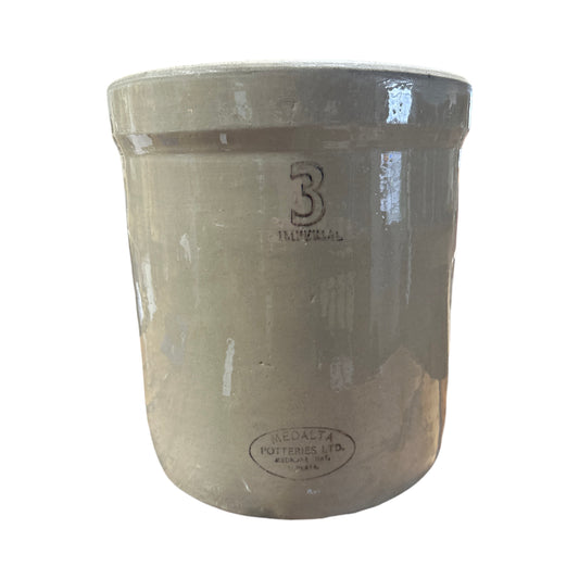 Vintage Medalta crock 3 gal