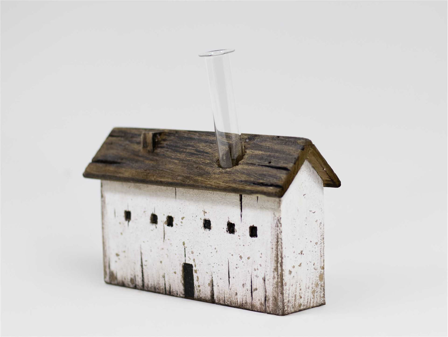 Rustic Long White House
