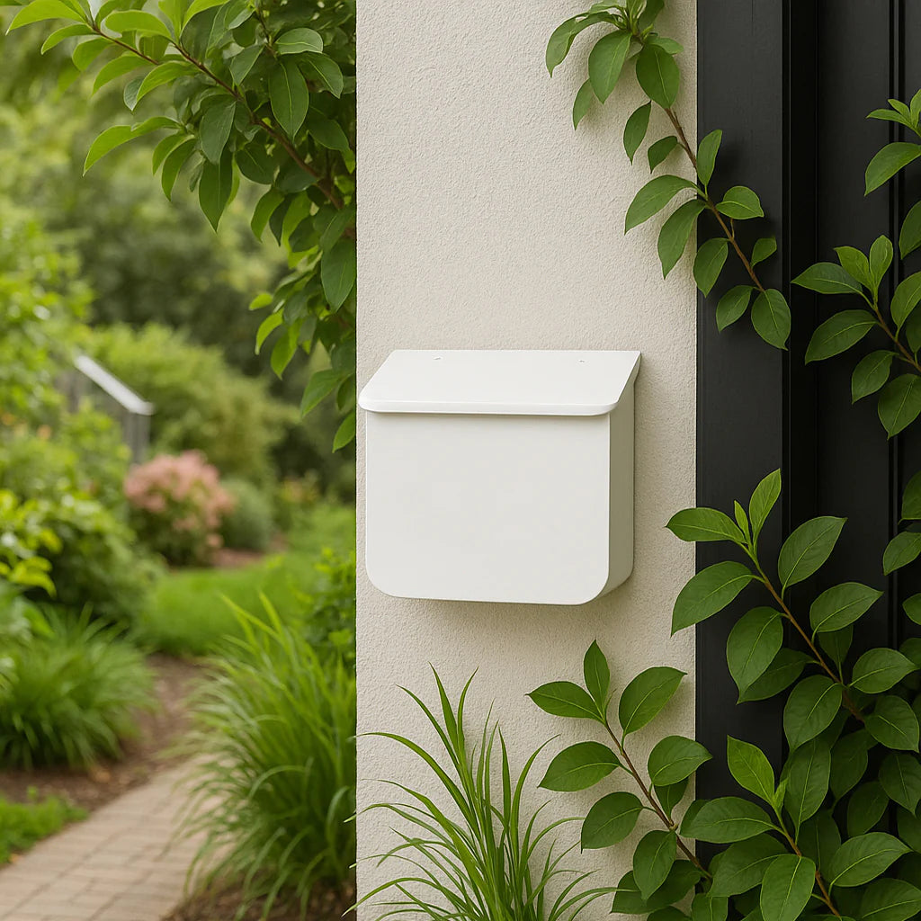 Iron Mailbox White
