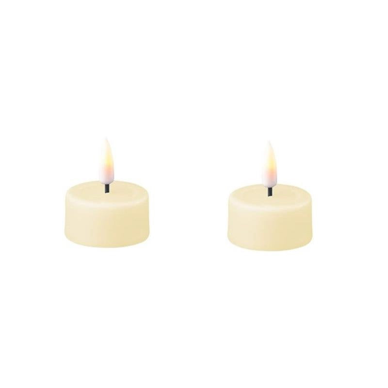 Cream Led Tealights (Pair)