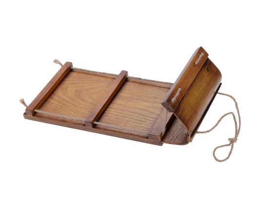 Wood toboggan 12"