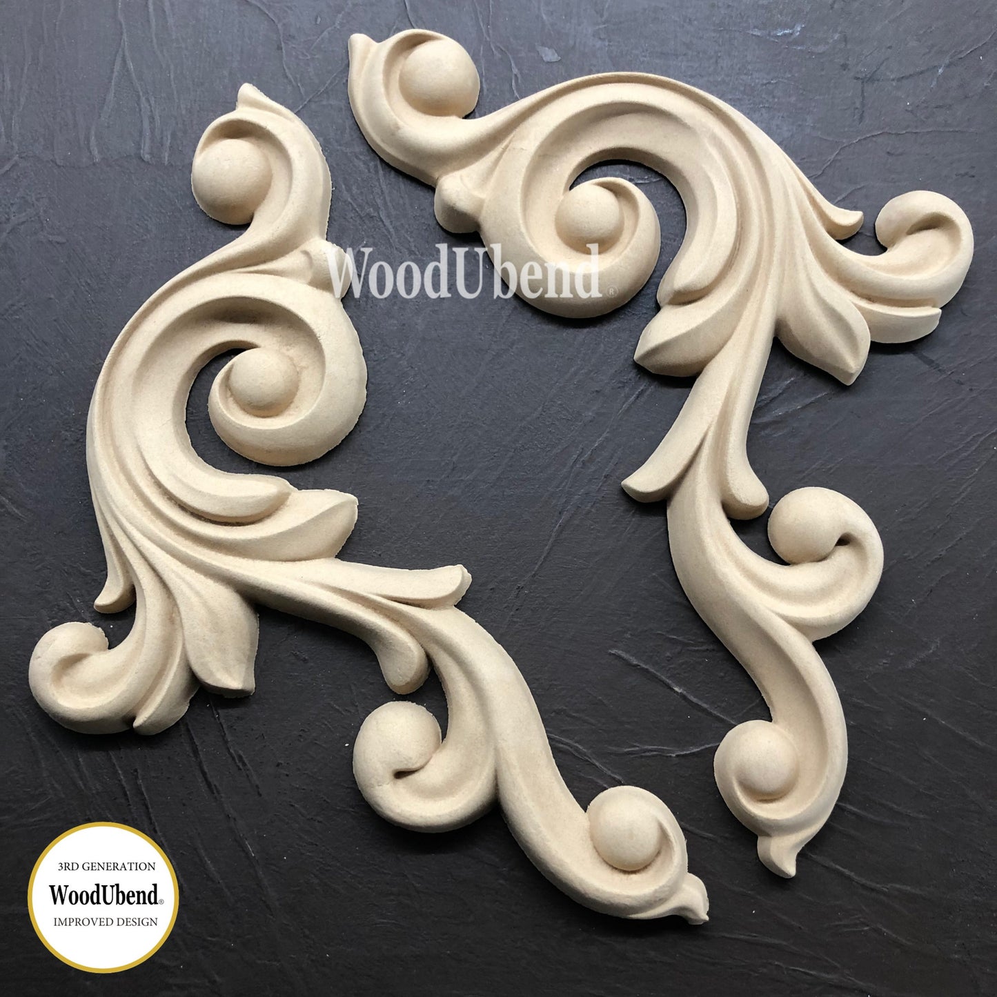 Set of decorative scrolls