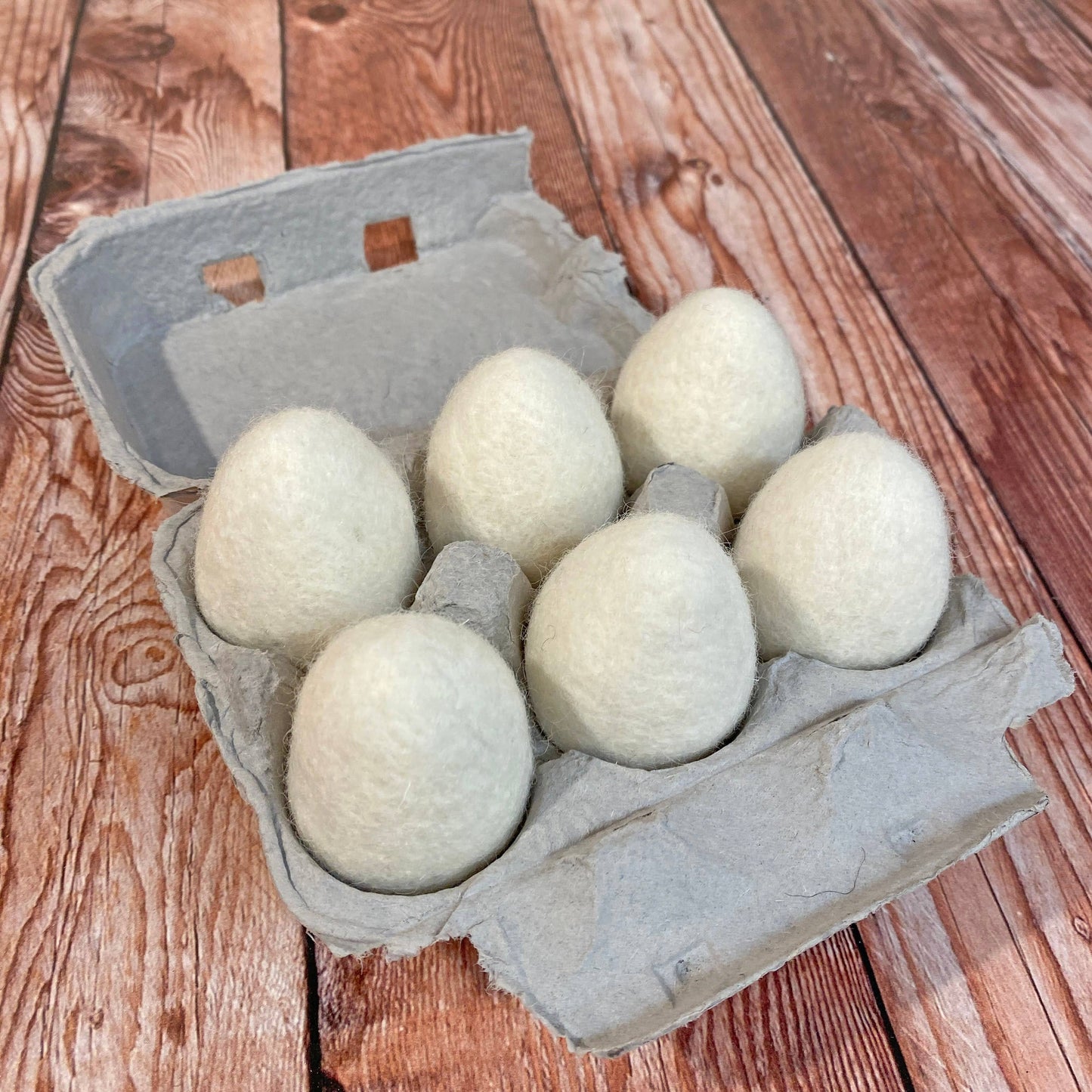 Half Dozen Felt Eggs Fresh Cream