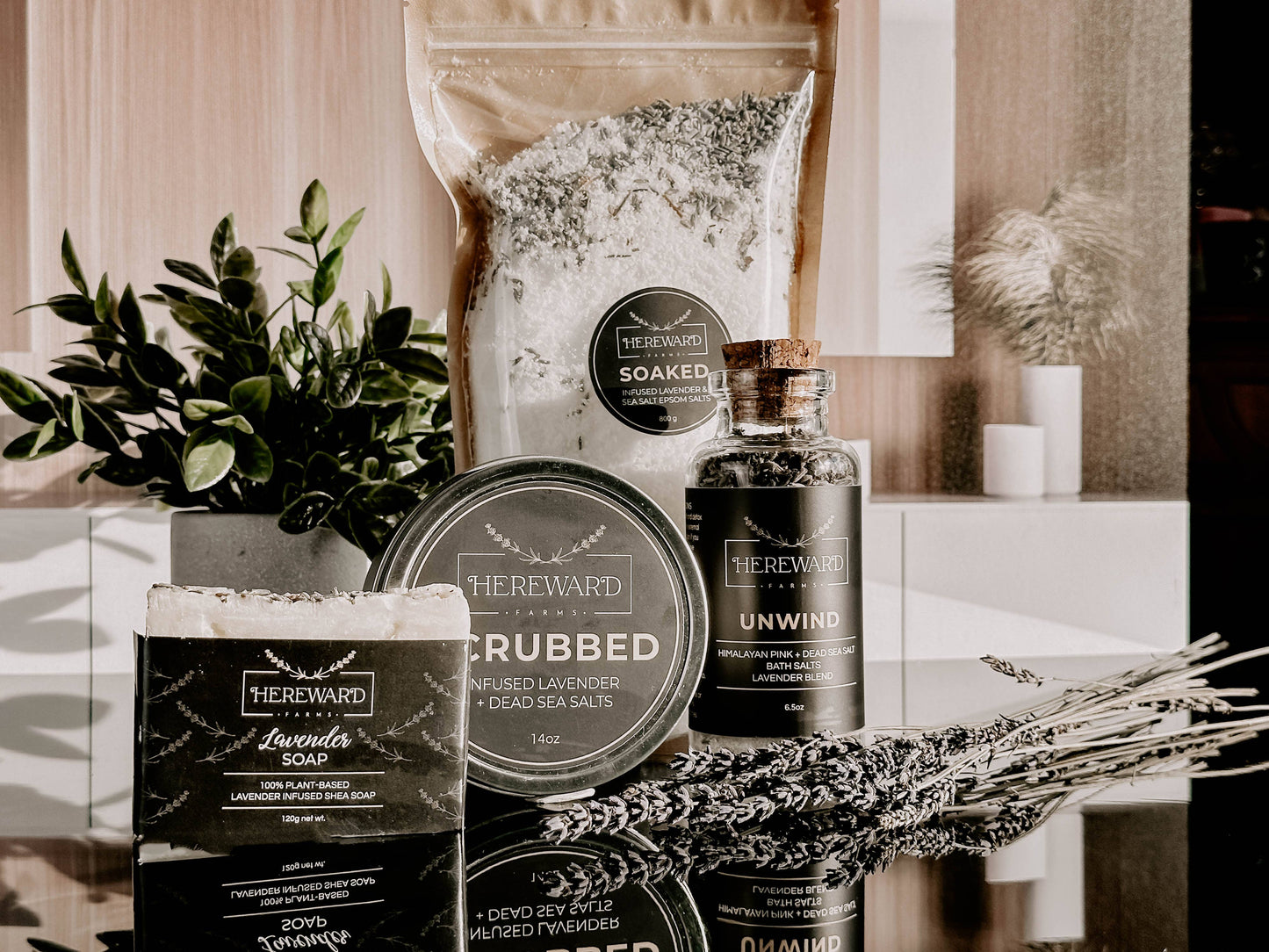 Lavender Bath Salts Soaked