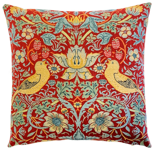 Strawberry Thieves In Cushion Cover 18"