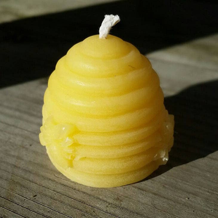 Skep Beehive - 100% Beeswax Candle