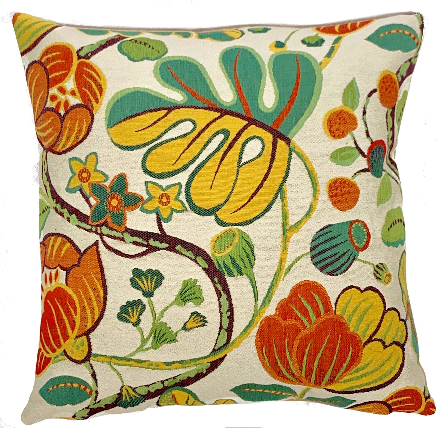 Floral Cushion Cover B 18"